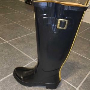 Joules NWT Wellies black rain boots size 6
